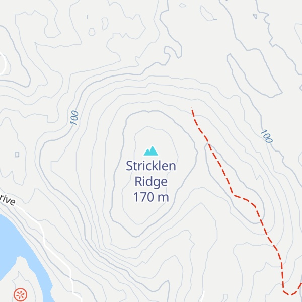 Map of Stricklen Ridge