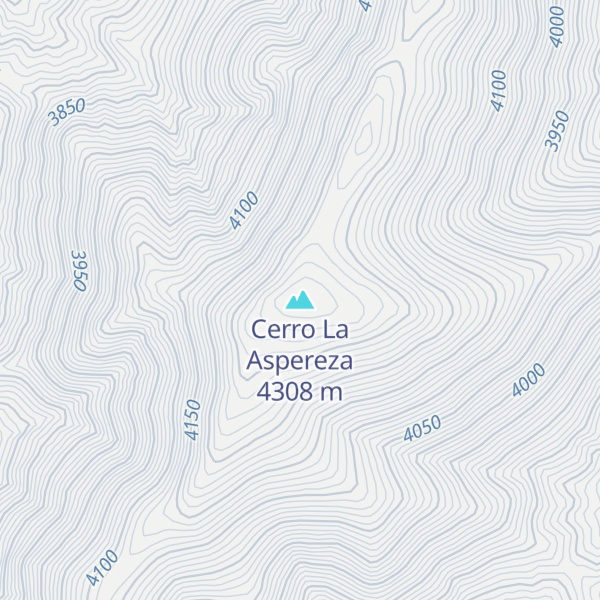 Map of Cerro La Aspereza