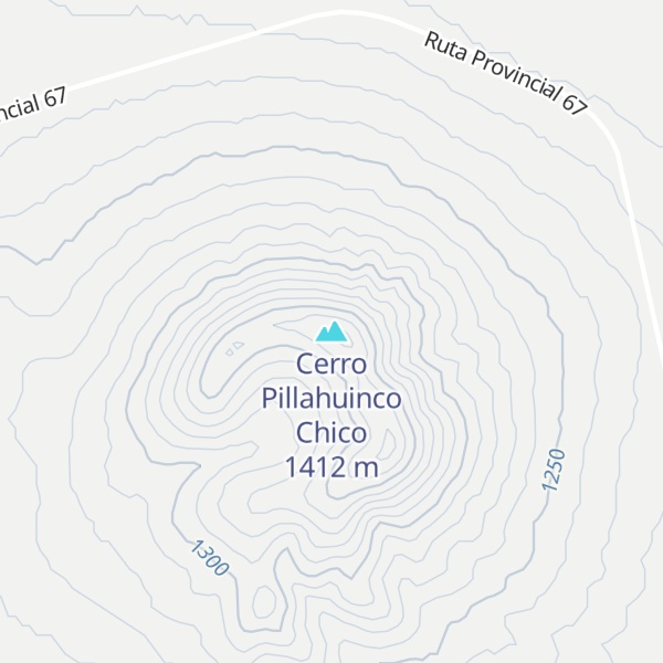 Map of Cerro Pillahuinco Chico