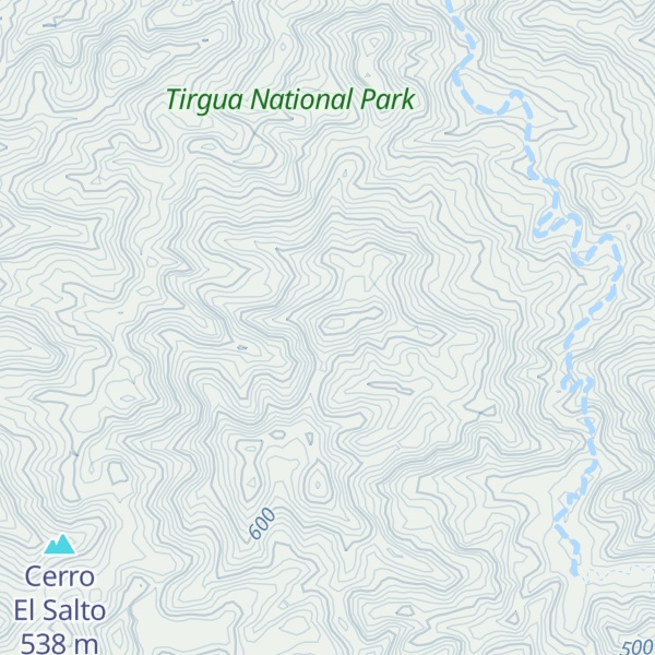 Map of Cerro Los Ocumitos