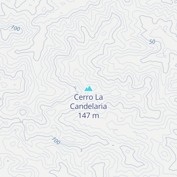 Map of Cerro La Candelaria