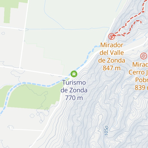Map of Turismo de Zonda
