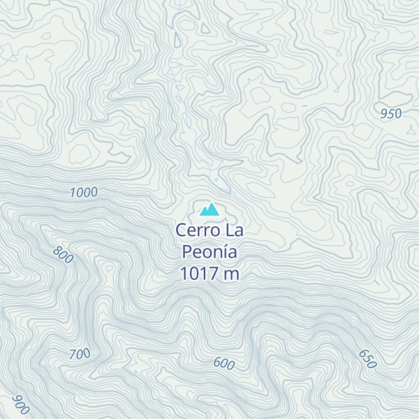 Map of Cerro La Peonía