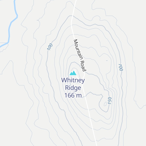 Map of Whitney Ridge