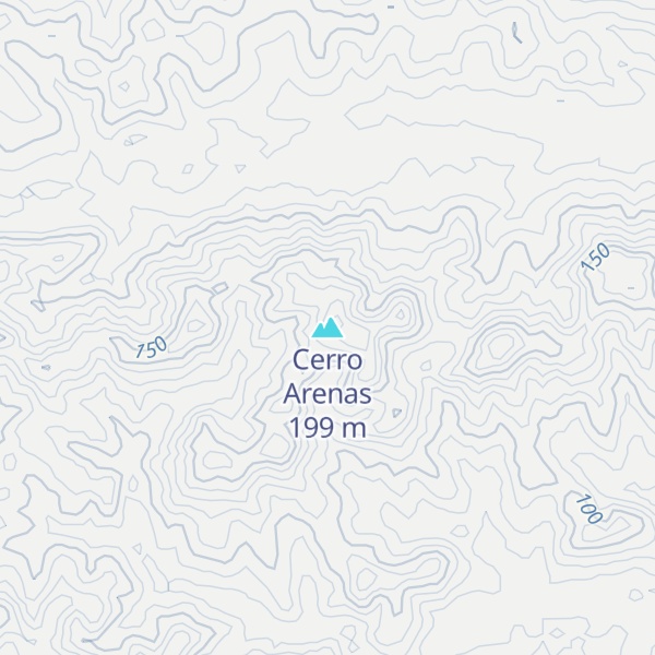 Map of Cerro Arenas