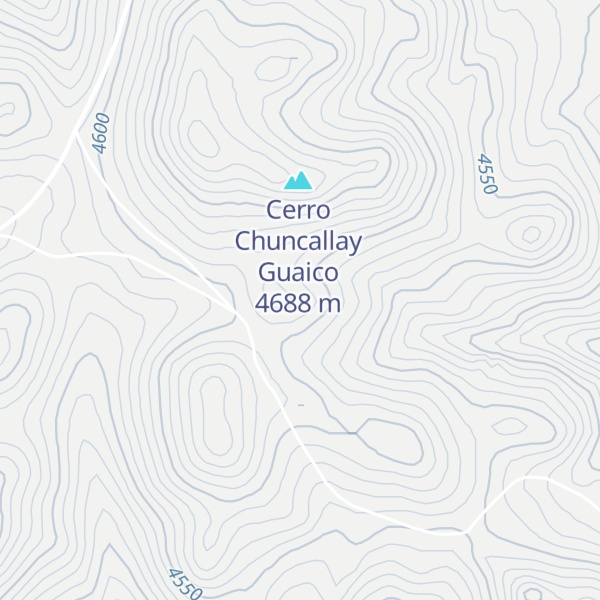 Map of Cerro Chuncullay Guaico