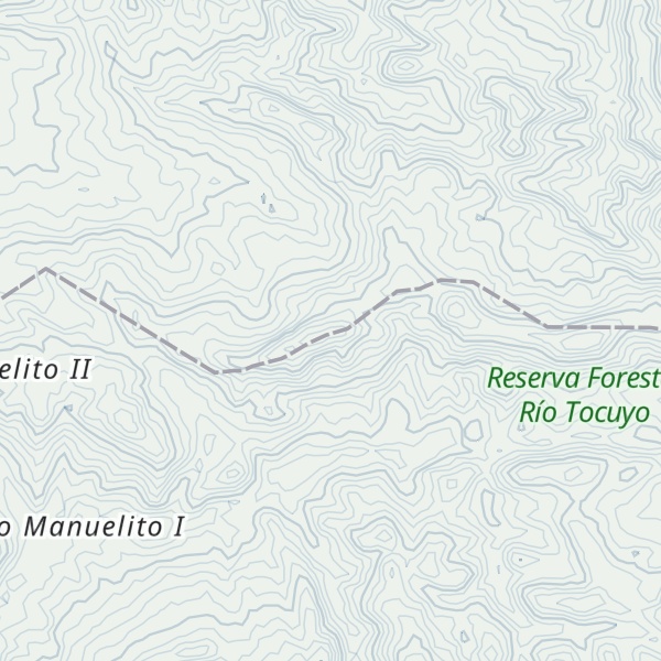 Map of Cerro Manuelito