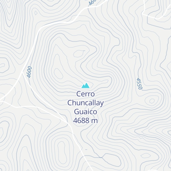 Map of Cerro Chuncallay Guaico