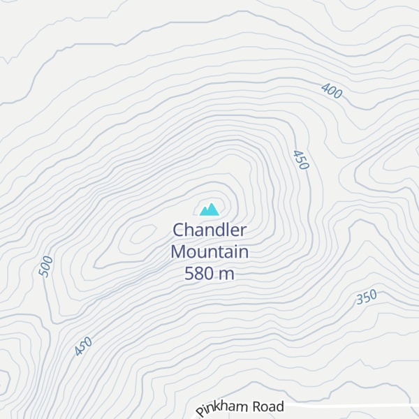 Map of Chandler Mountain