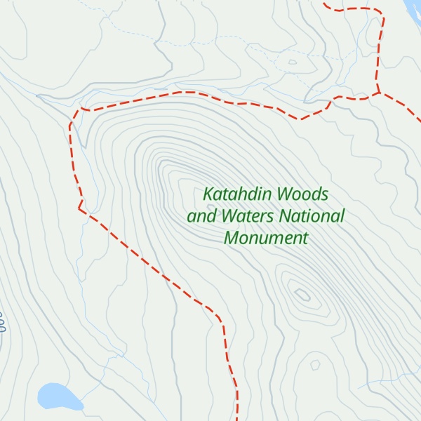 Map of Little Spring Brook Mountain