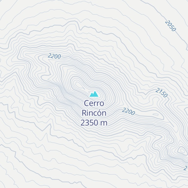Map of Cerro Rincón