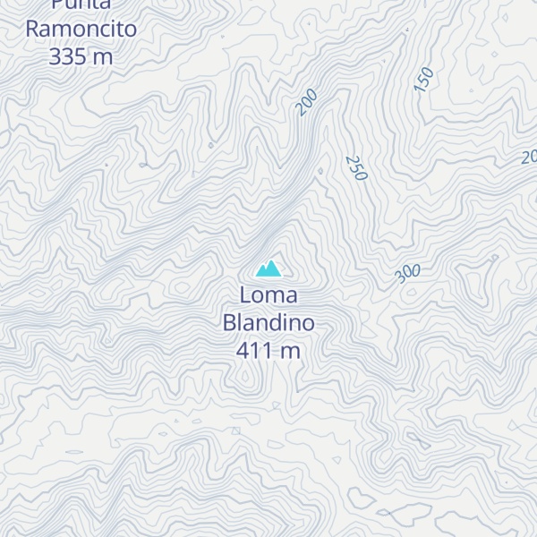 Map of Loma Blandino