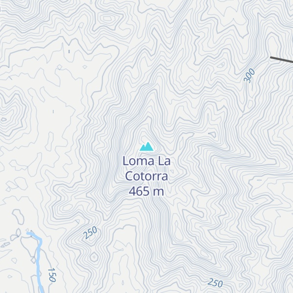 Map of Loma La Cotorra