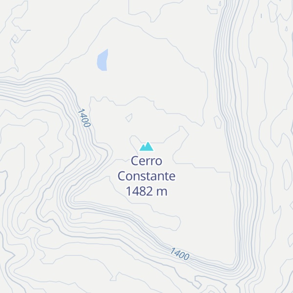 Map of Cerro Constante