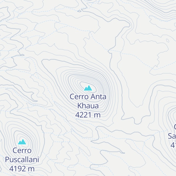 Map of Cerro Anta Khaua