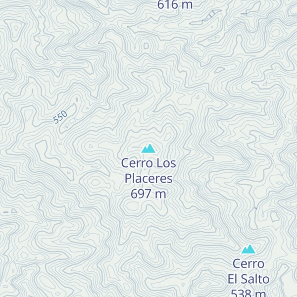 Map of Cerro Los Placeres