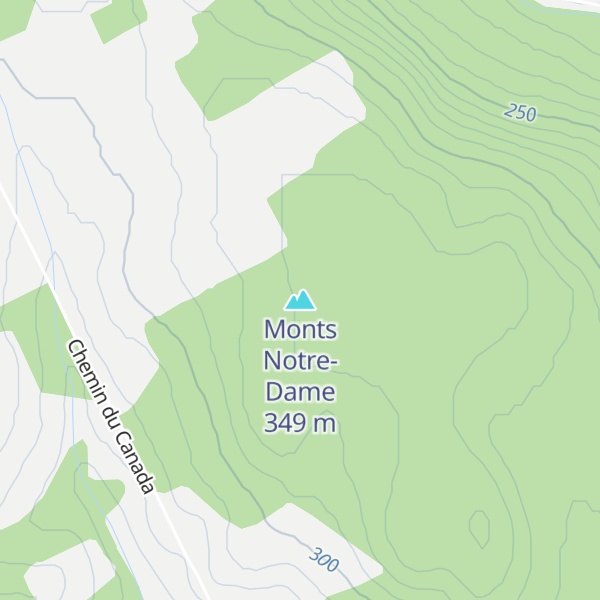 Map of Monts Notre-Dame