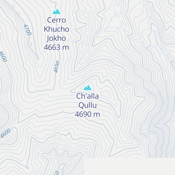 Map of Ch'alla Qullu