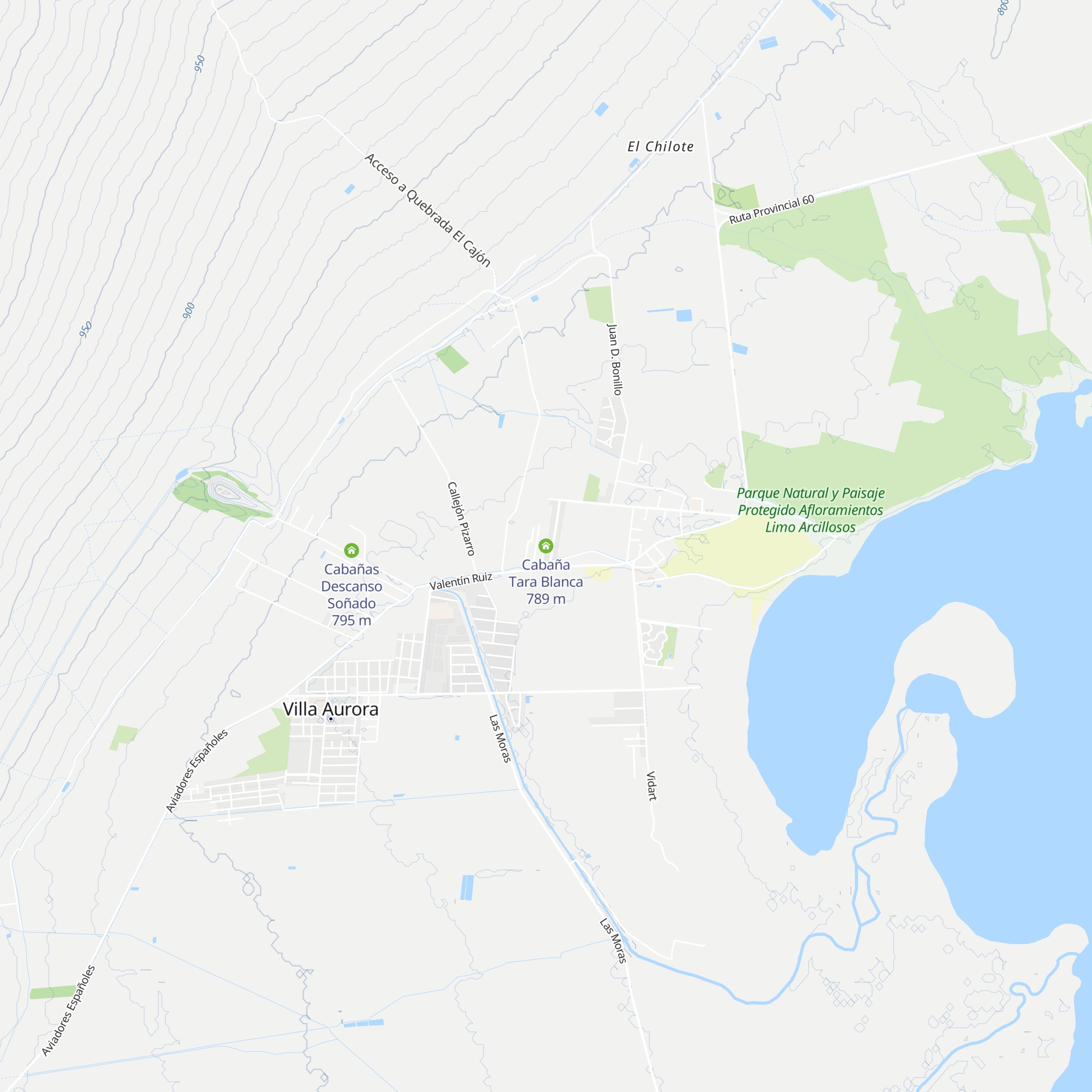 Cabaña Tara Blanca map