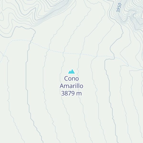 Map of Cono Amarillo