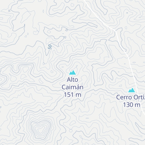 Map of Alto Caimán