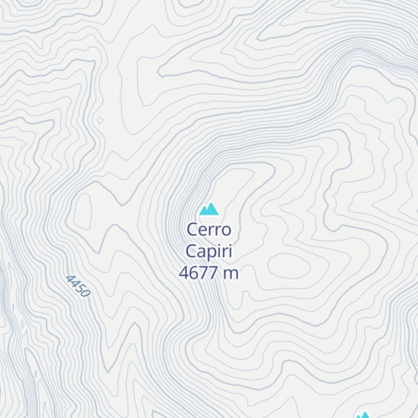 Map of Cerro Capiri
