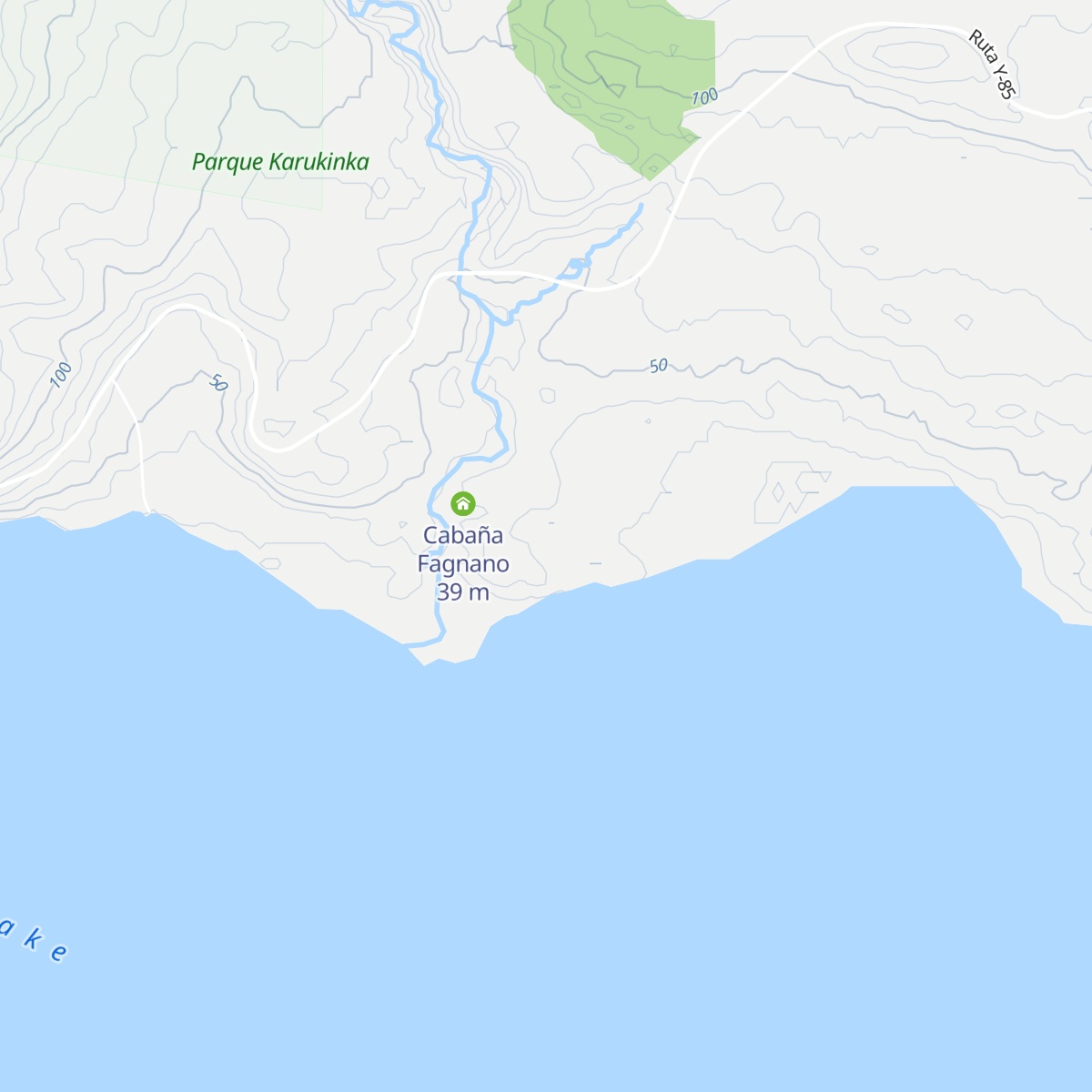 Cabaña Río Alonso map