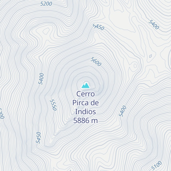 Map of Cerro Pirca de Indios