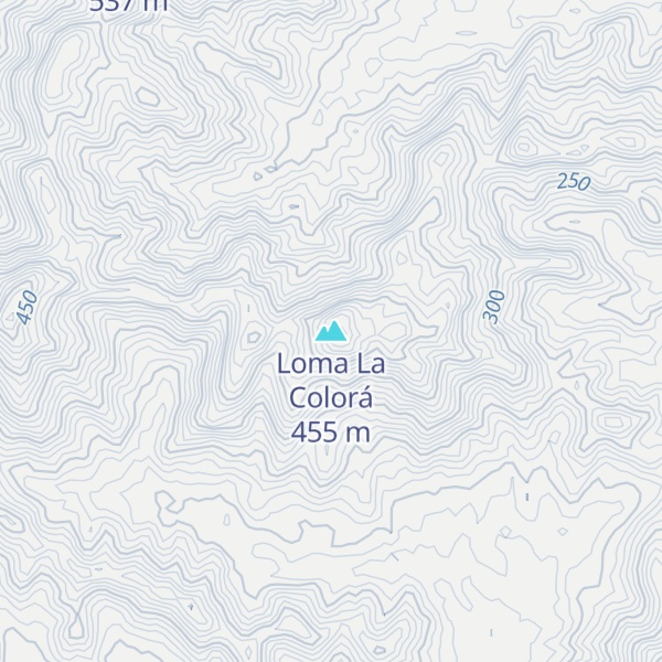 Map of Loma La Colorá