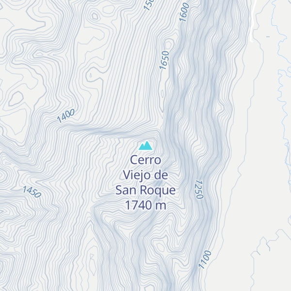 Map of Cerro Viejo de San Roque