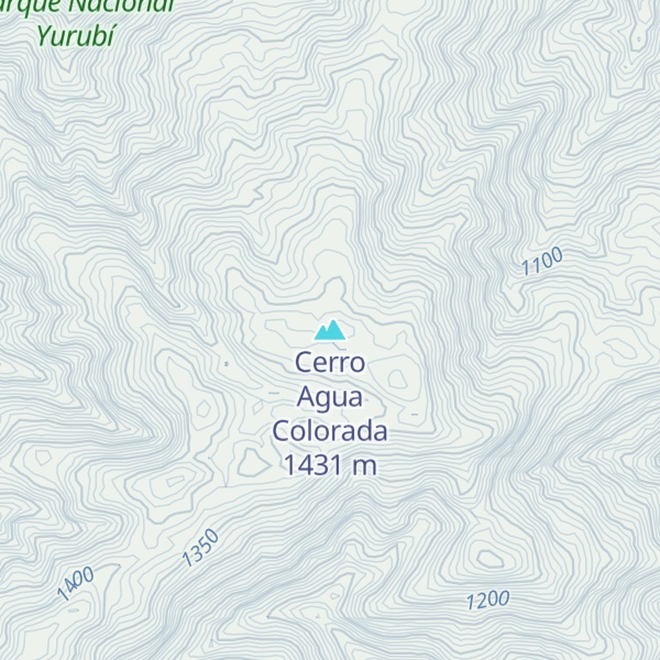 Map of Cerro Agua Colorada