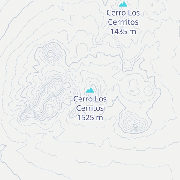 Map of Cerro Los Cerritos