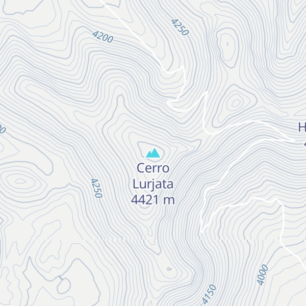 Map of Cerro Lurjata