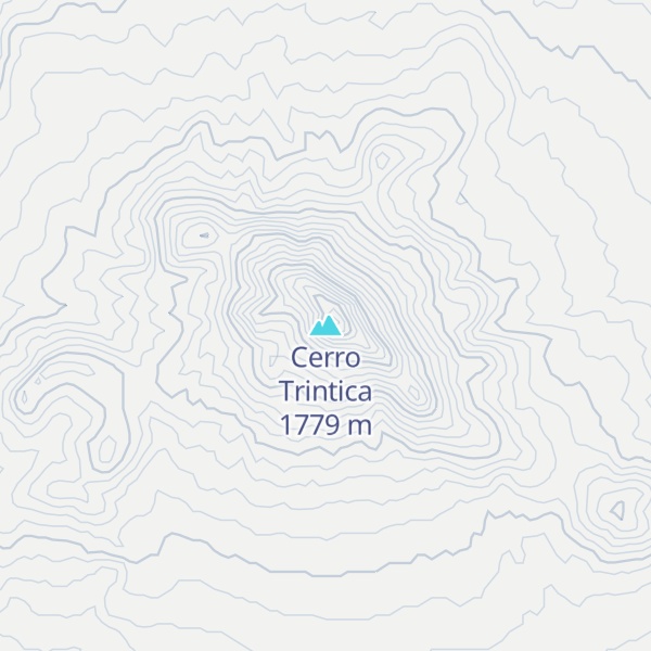 Map of Cerro Trintica