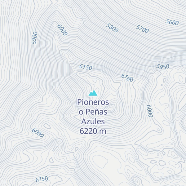 Map of Pioneros o Peñas Azules