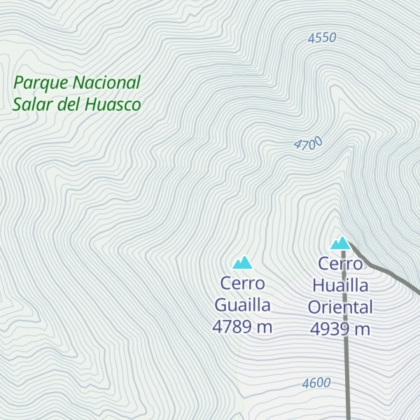Map of Cerro Guailla Oriente