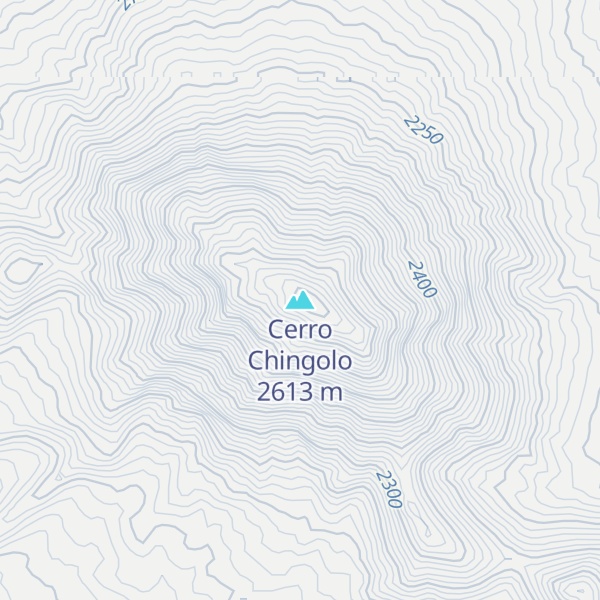 Map of Cerro Chingolo
