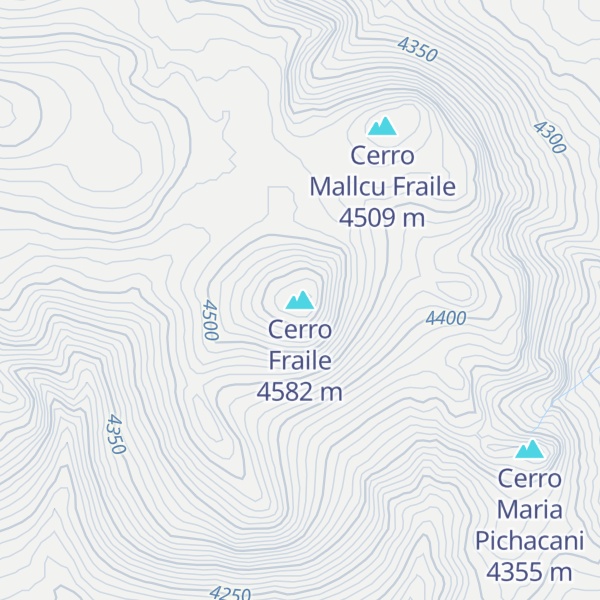 Map of Cerro Fraile