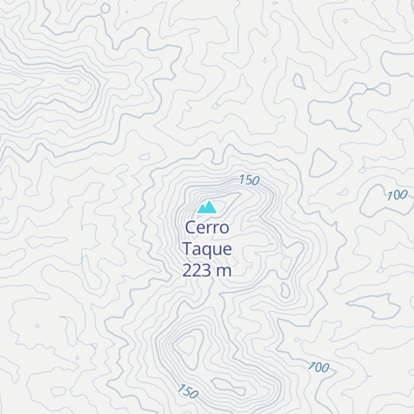 Map of Cerro Taque