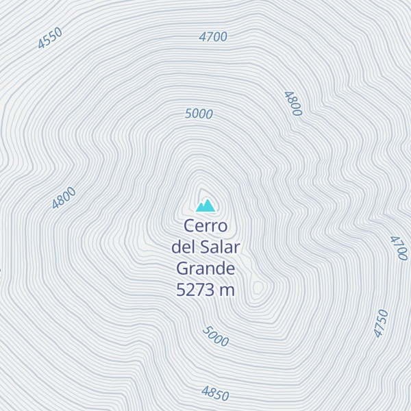 Map of Cerro del Salar Grande
