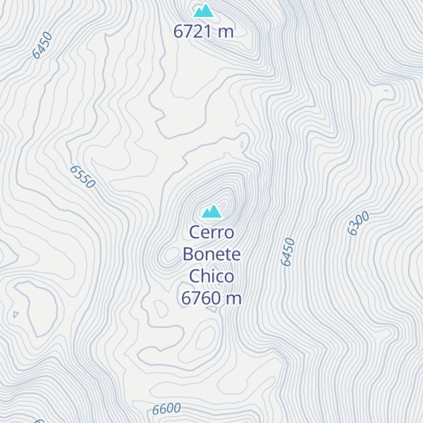 Map of Cerro Bonete Chico