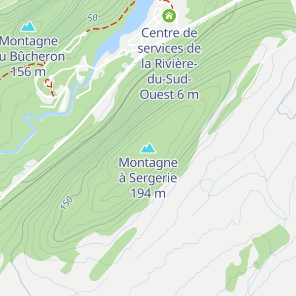Map of Montagne à Sergerie
