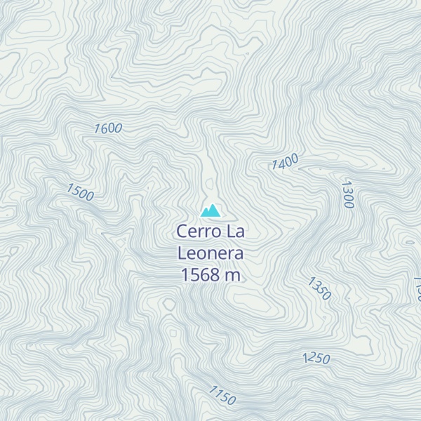 Map of Cerro La Leonera
