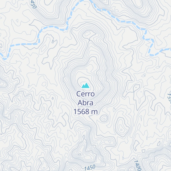 Map of Cerro Abra