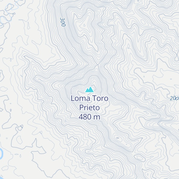 Map of Loma Toro Prieto