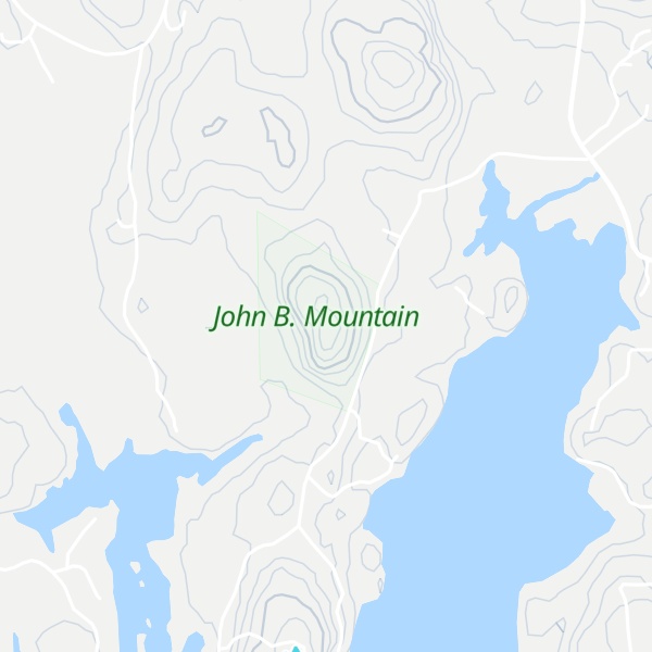 Map of John B Mountain