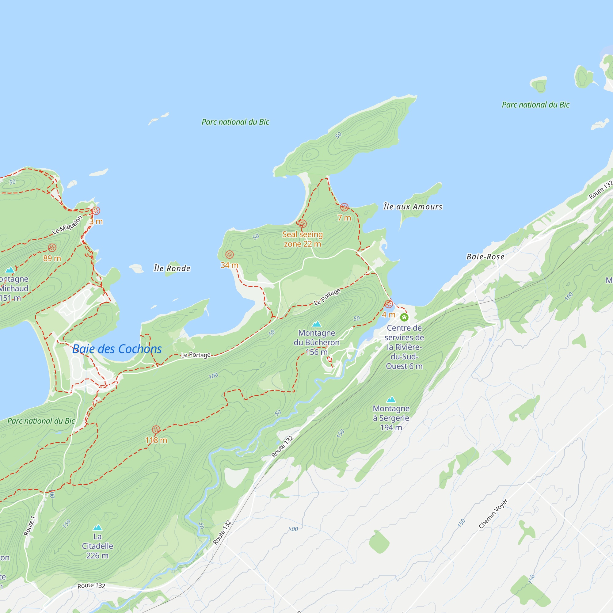 Le Porc-Épic map