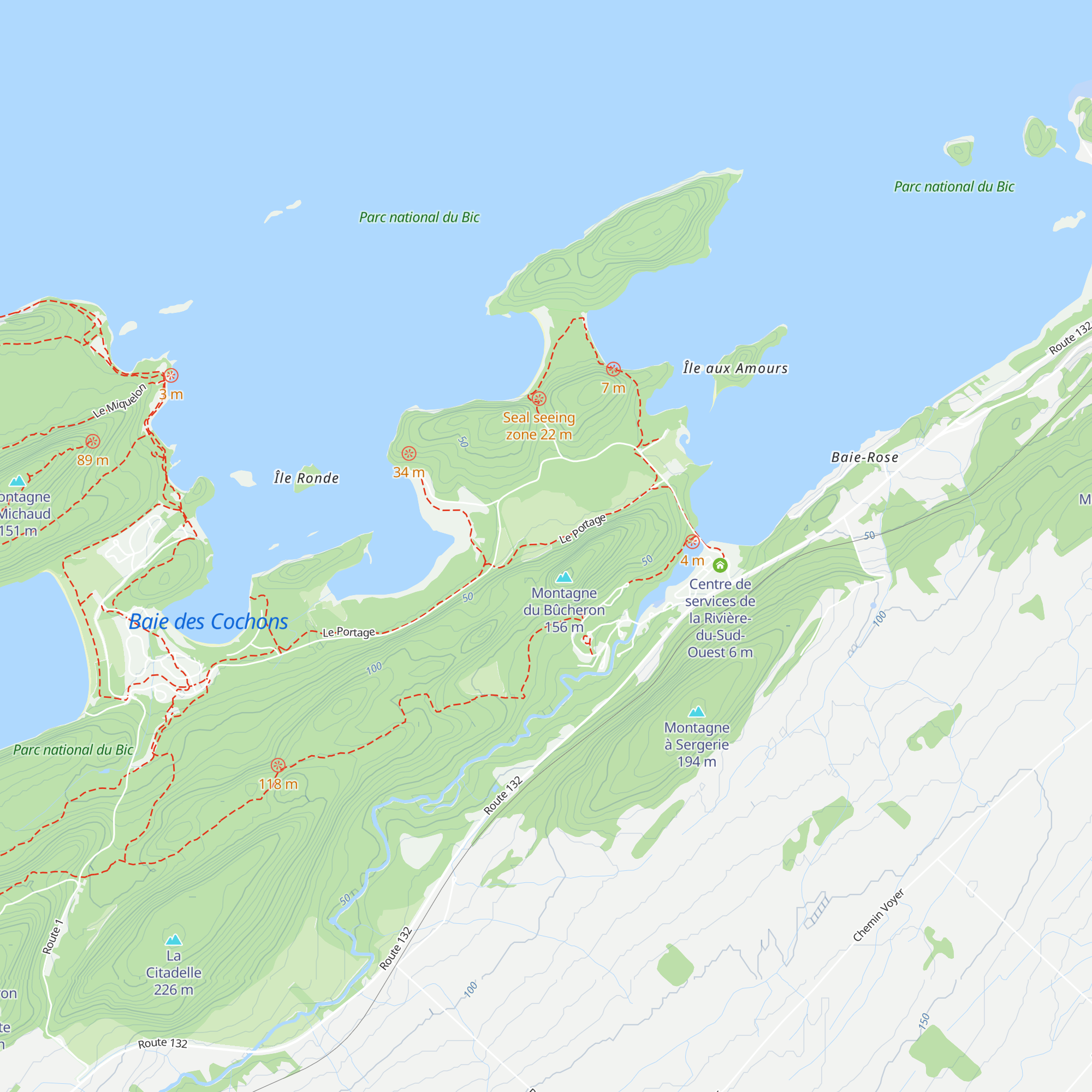 Le Porc-Épic map