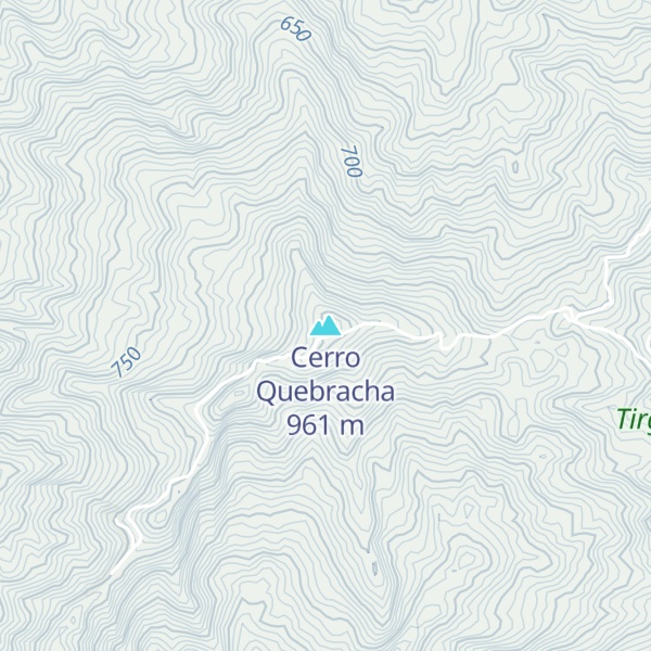 Map of Cerro Quebracha
