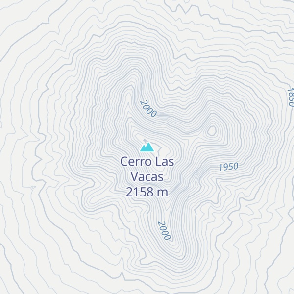 Map of Cerro Las Vacas